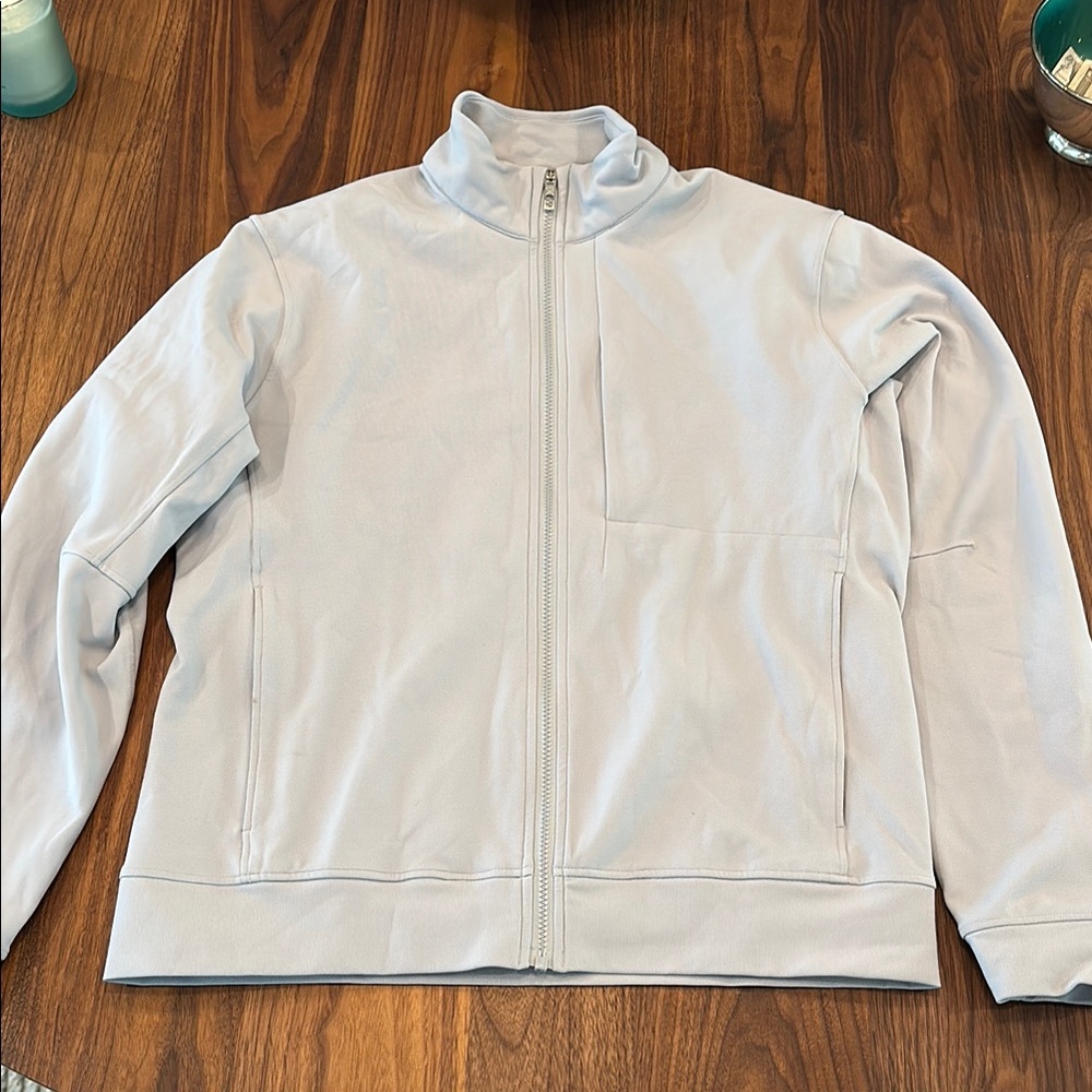 Lululemon Light Gray Zip-Up Jacket